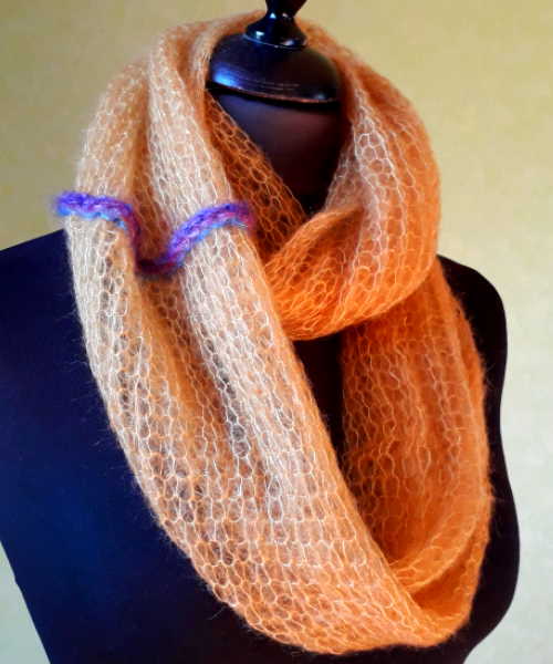 Mohair & silk scarf